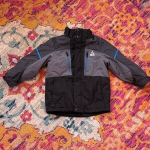 Gerry Black and Gray Kids Puffer Jacket